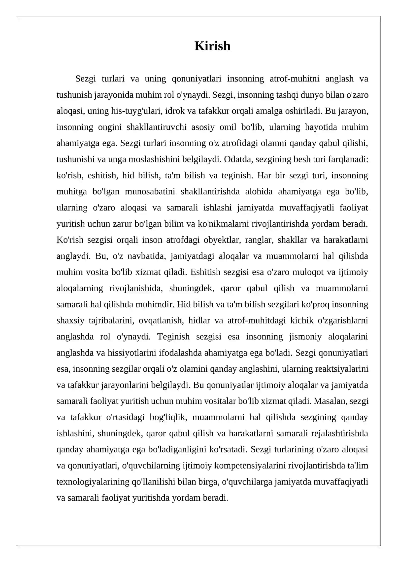 Sezgi turlari va uning qonuniyatlari 3