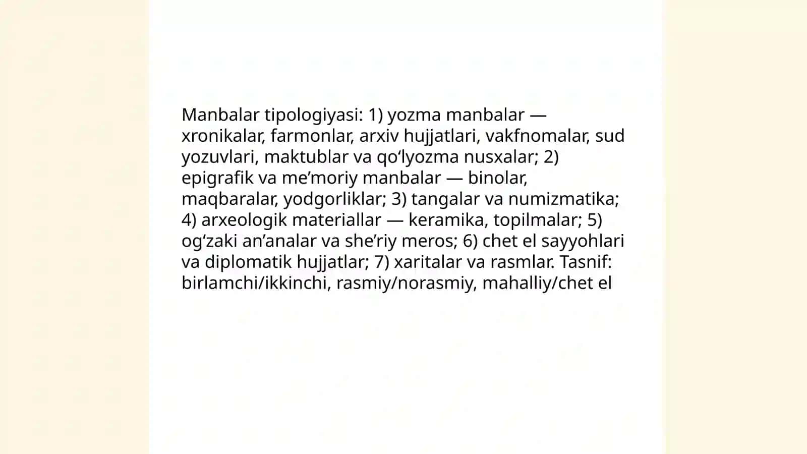 Ashtarxoniylar davri oid manbalar va adabiyot tahlili 3