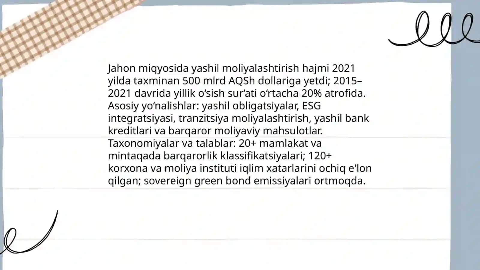 Global yashil moliyalashtirish tendensiyalari 3
