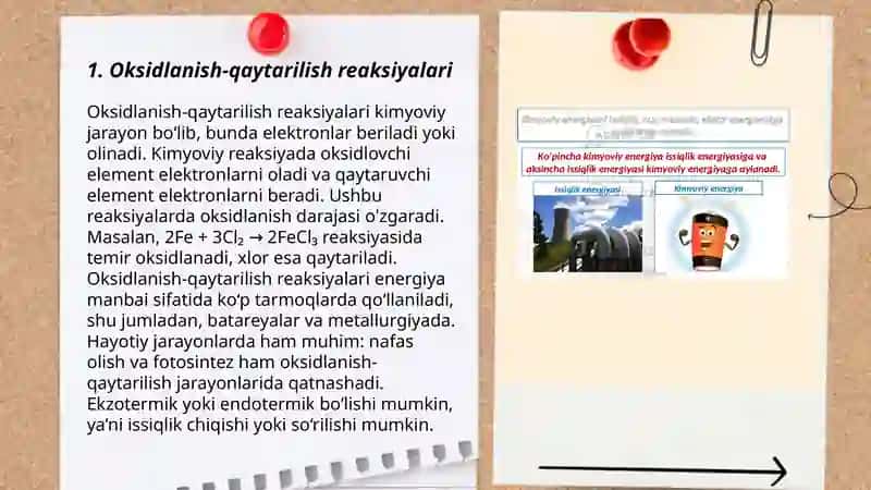 Kimyoviy reaksiya turlari 3