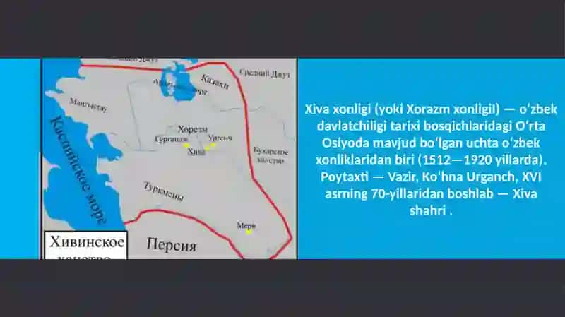 Xiva xonligi tarixiy geografiyasi 3