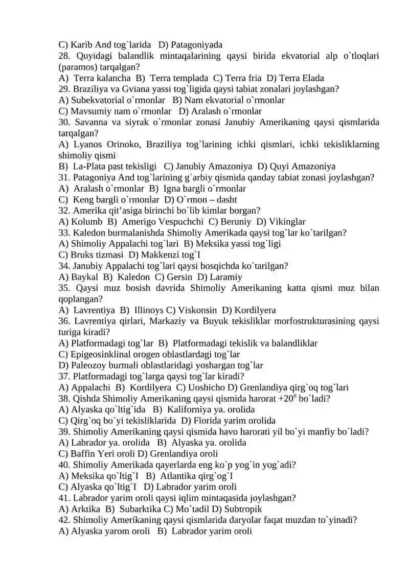 MATERIKLAR VA OKEANLAR TABIIY GEOGRAFIYASI 3