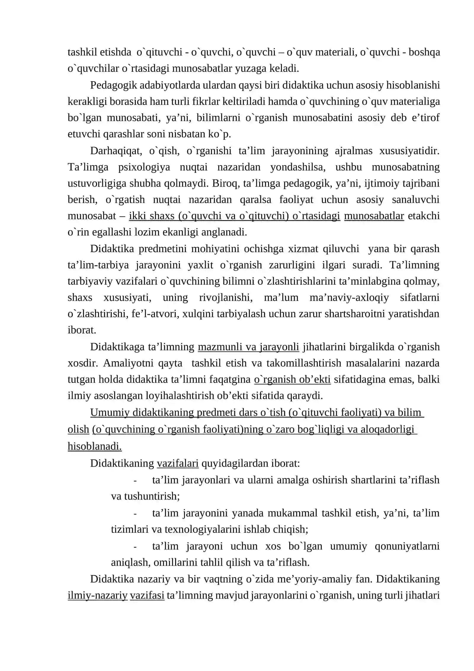 Didaktika TA’LIM NAZARIYASI SIFATIDA 3
