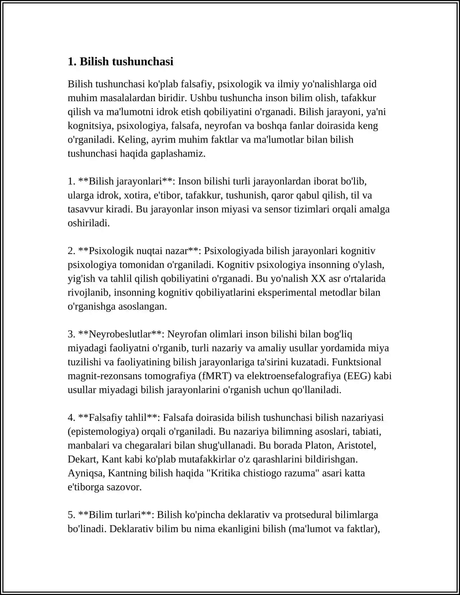 BILISH FALSAFASI 3