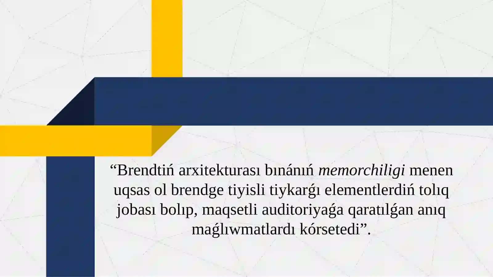 Brend arxitekturası 3