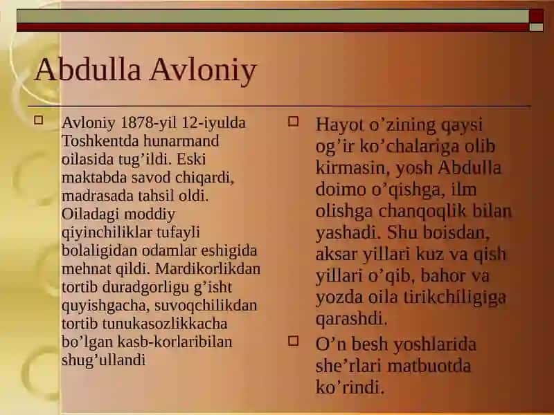 Abdulla Avloniy (1878 - 1934) 3