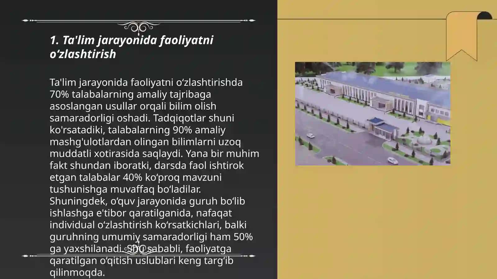Faoliyatning õzlashtirilishi va malakalarni egallash 3