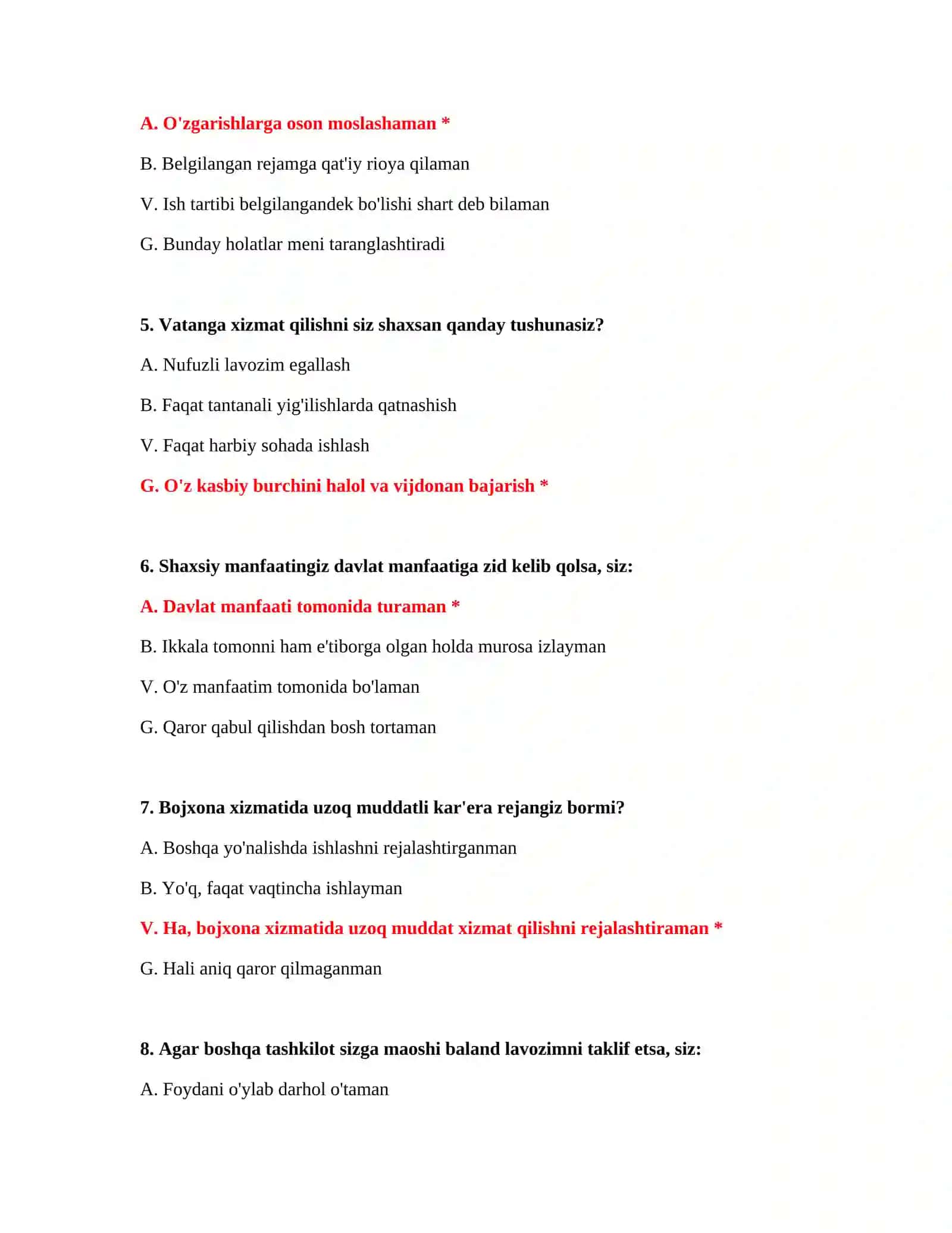 Bojxona test savollari 150 ta 3