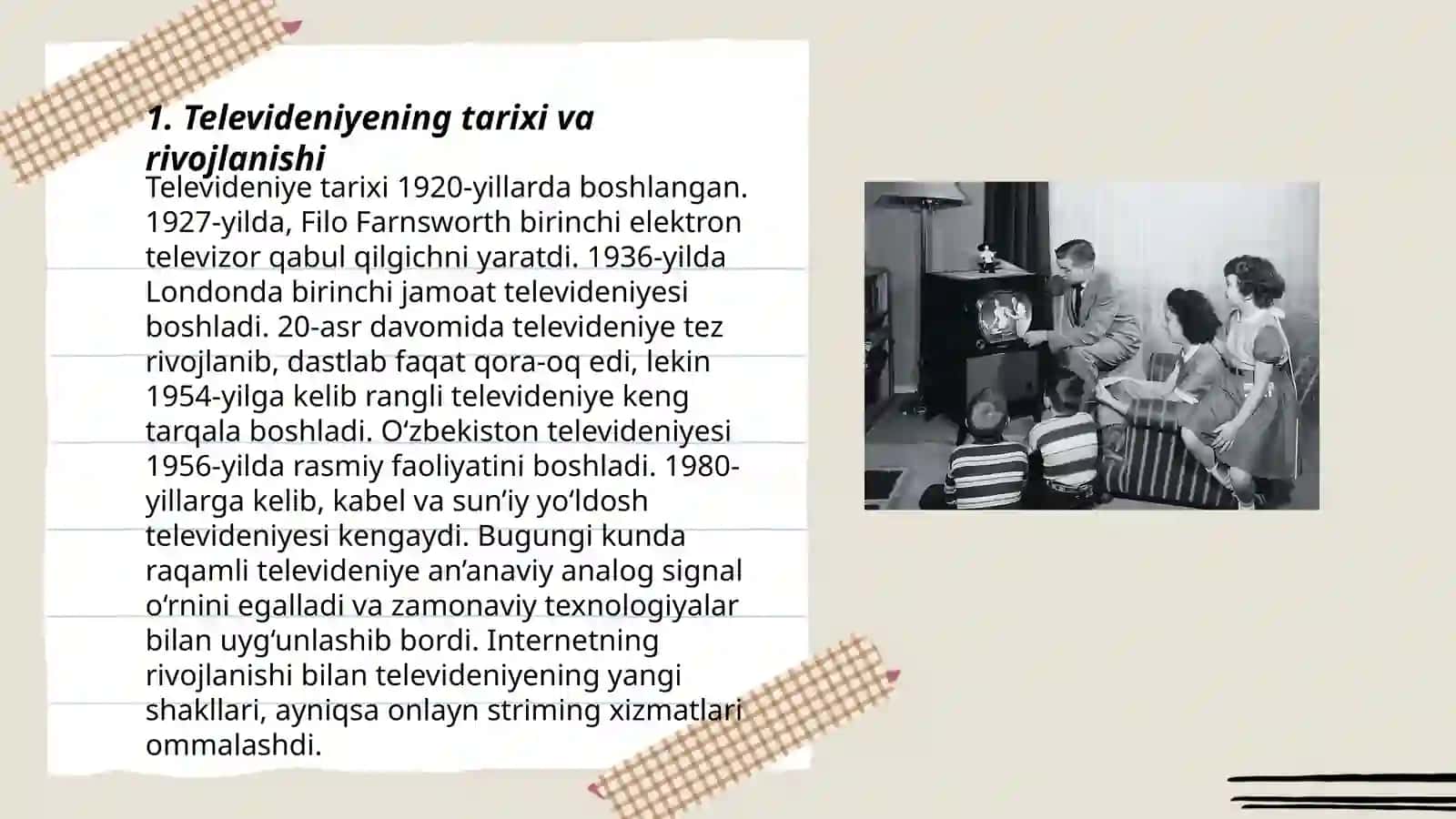 Televideniye tarixi va rivojlanishi 3