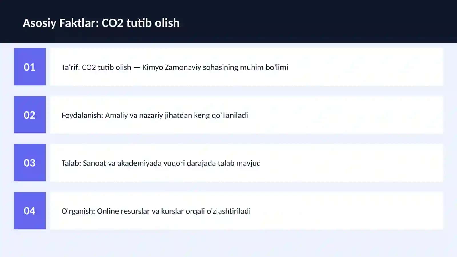 CO2 tutib olish 3