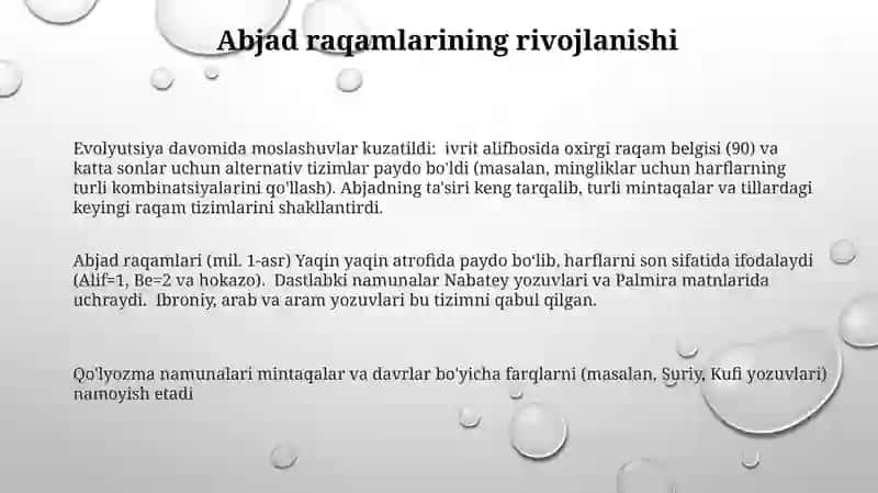 Abjadhisobivaungaqoʻlyozmalardanmisollar 3