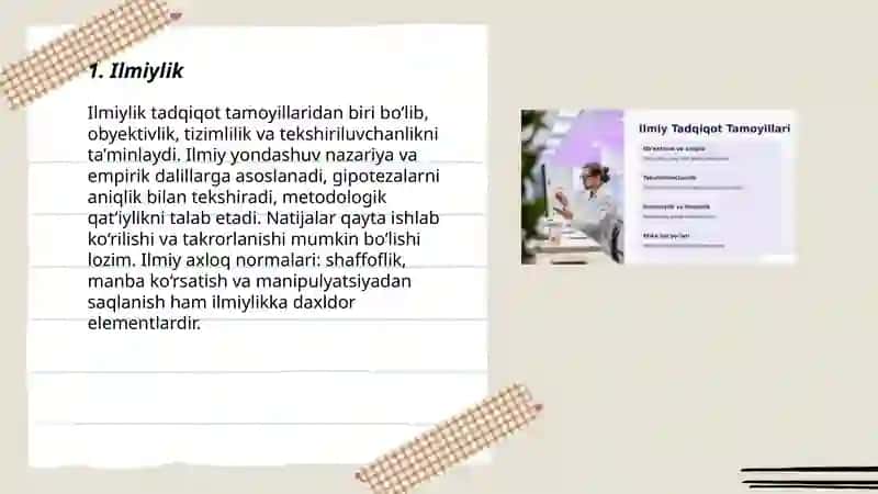 Tadqiqot tamoyillari 3