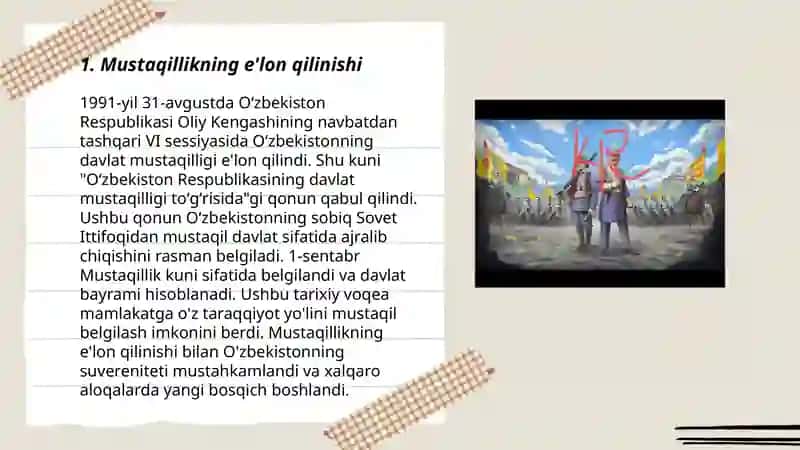 Mustaqillikning e'lon qilinishi 3