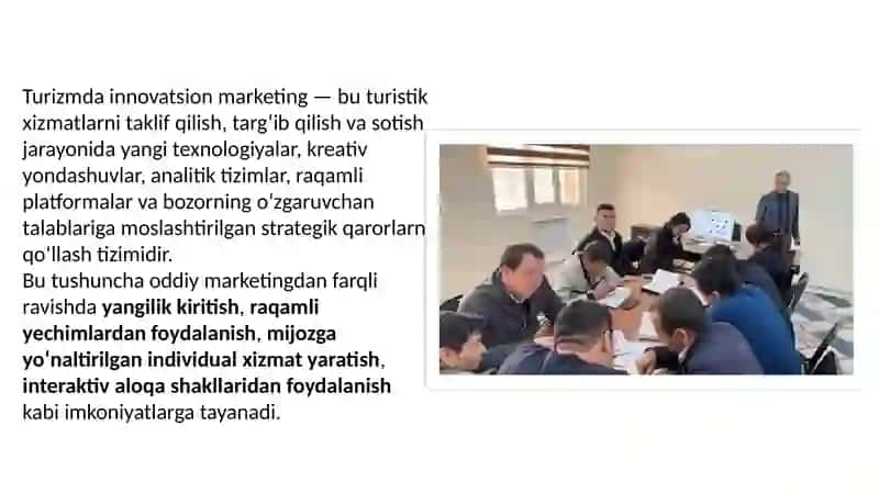 Turizmda innovatsion marketing strategiyalari 3