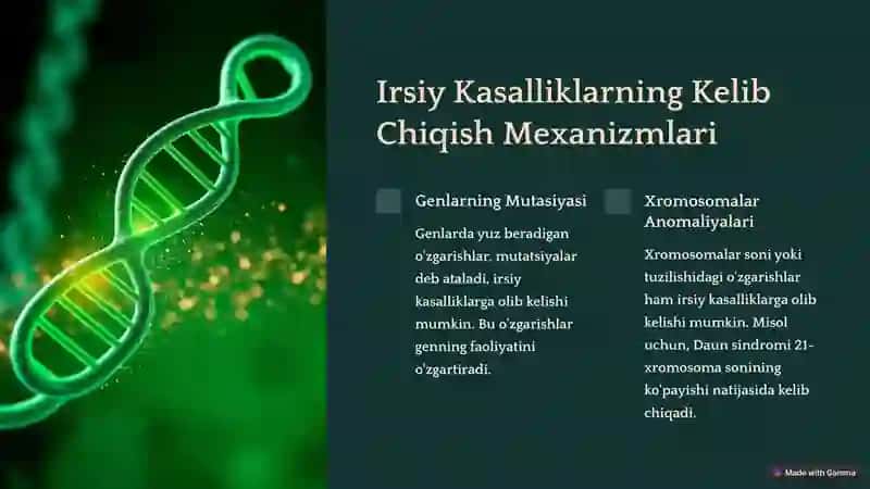 Tibbiy Genetika va Irsiy Kasalliklar 3