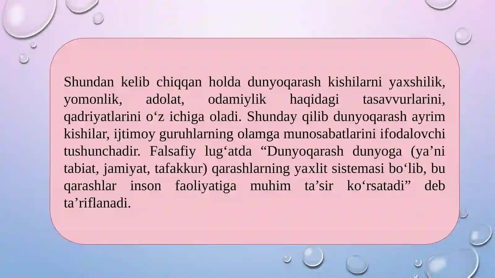 Dunyoqarashning tarixiy shakllari 3