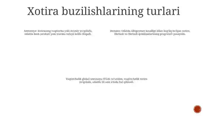 Xotirani Buzulishlari 3