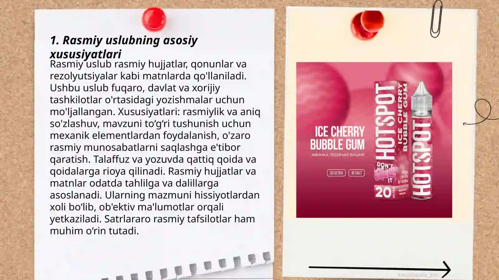 Rasmiy va ilmiy uslubning farqlari 3