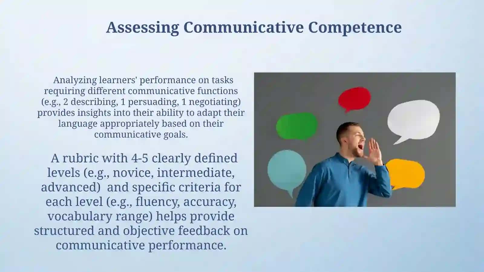 Assessing Communicative Competence 3