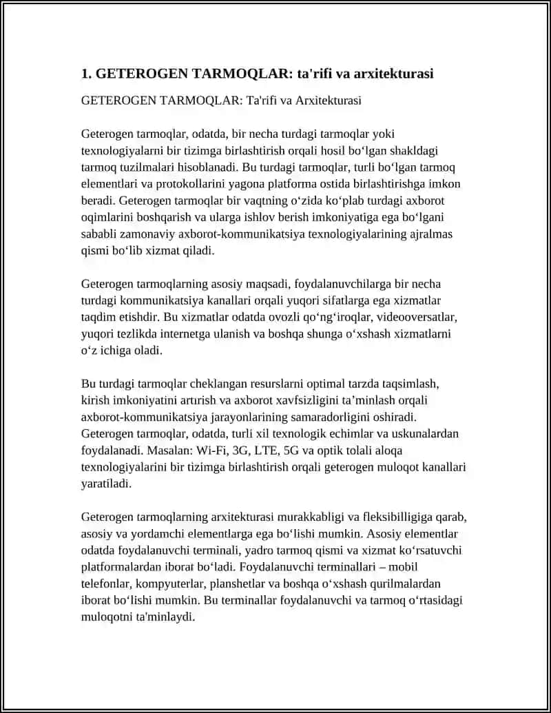 GETEROGEN TARMOQLAR 3