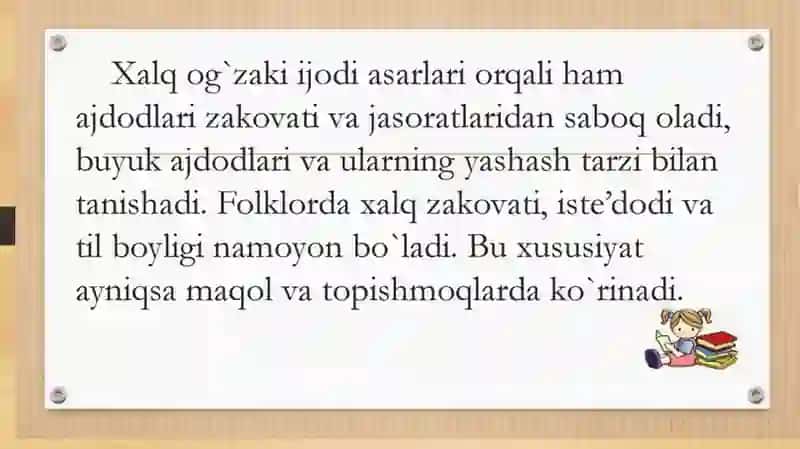 Xalq maqollari va topishmoqlari 3