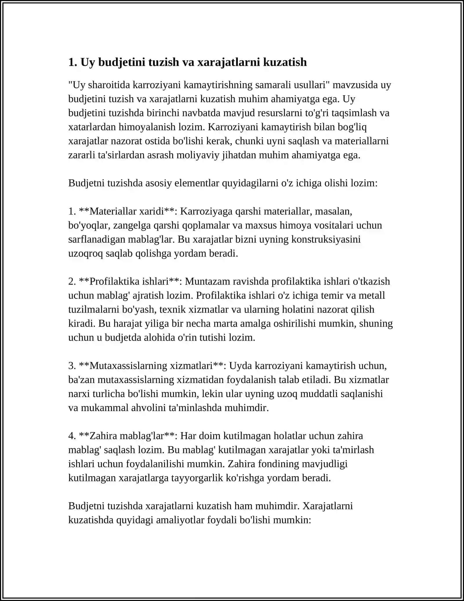 UY SHAROITIDA KARROZIYANI KAMAYTIRISHNING SAMARALI USULLARI 3
