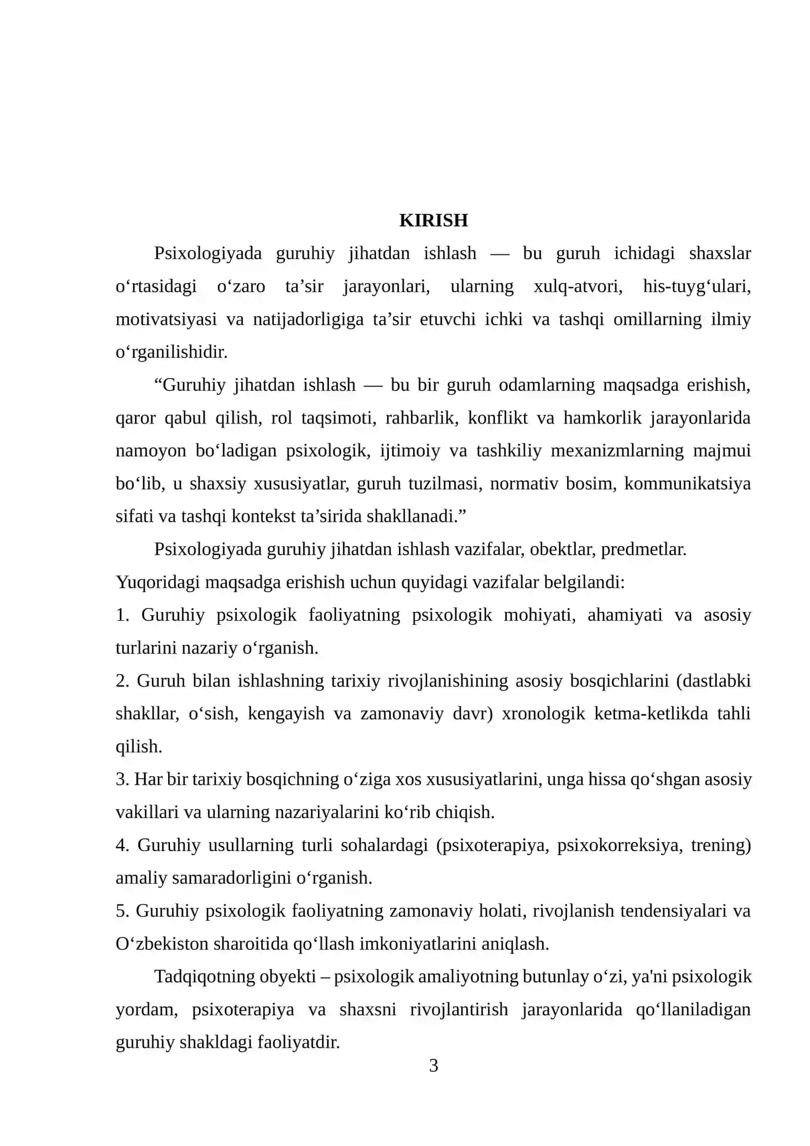 PSIXOLOGIK FAOLIYATDA GURUHIY JIHATDAN ISHLASHNING TARIXI 3