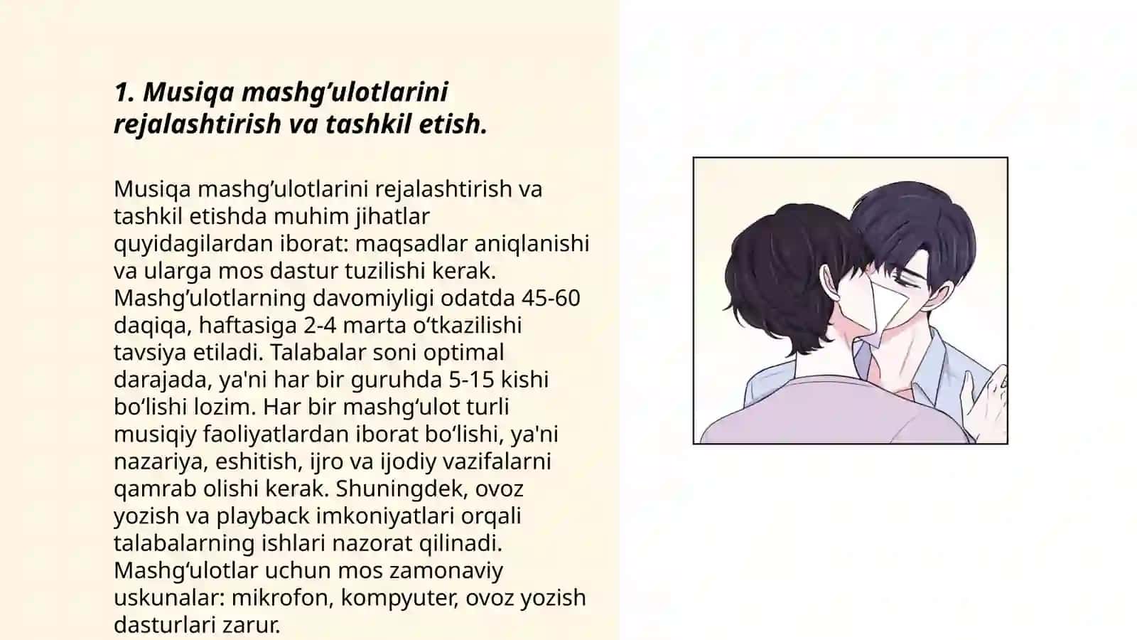 Musiqa Mashg'ulotlarini Tashkil Etish 3