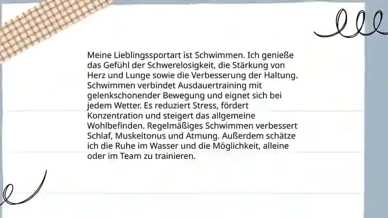 Sport in meinem Leben 3
