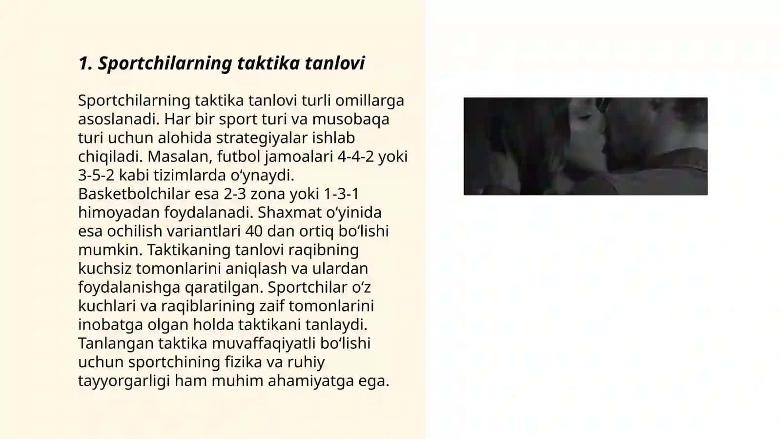 Sportchilarning taktika tanlovi 3