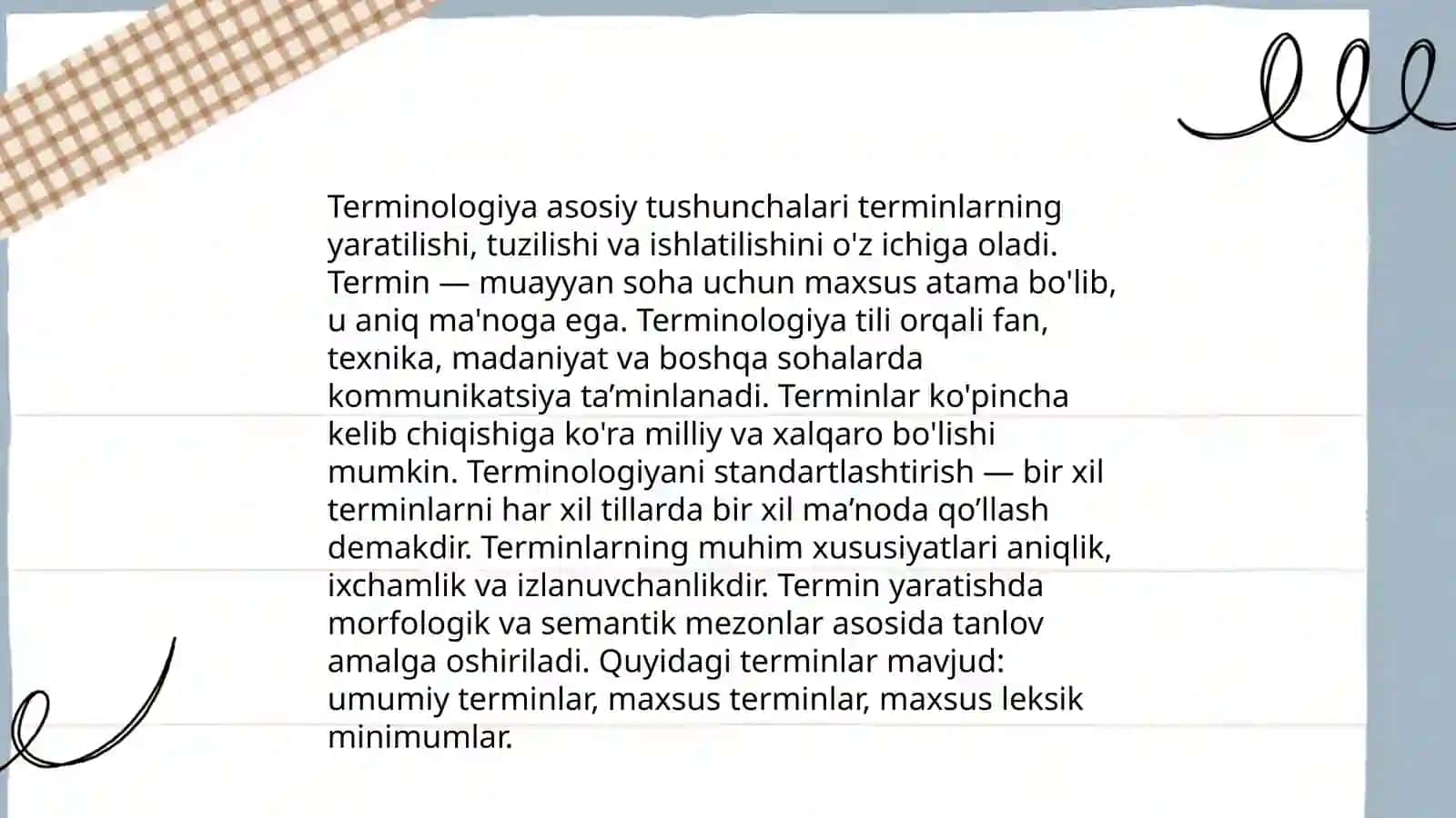 Terminologiyaning leksik - genetik tavsifi 3