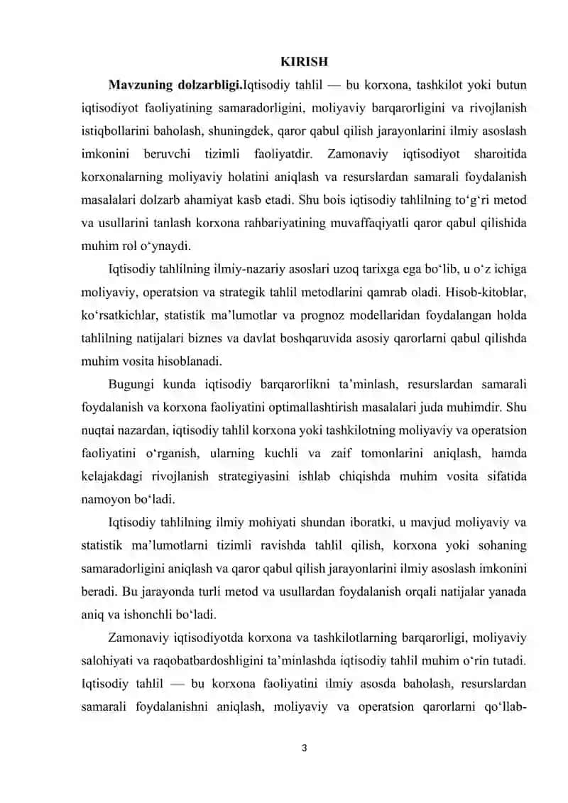IQTISODIY TAHLILNING METODI VA USULLARI. 3