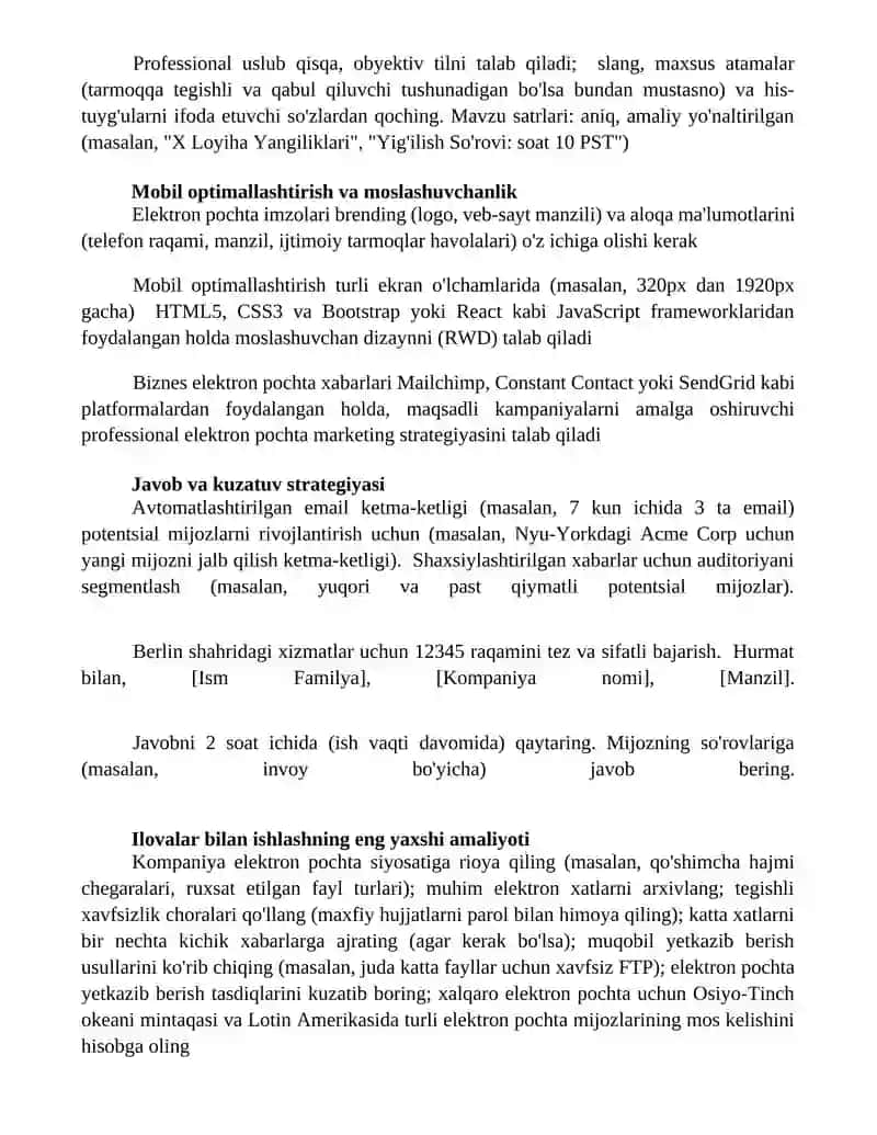 Business emails 3