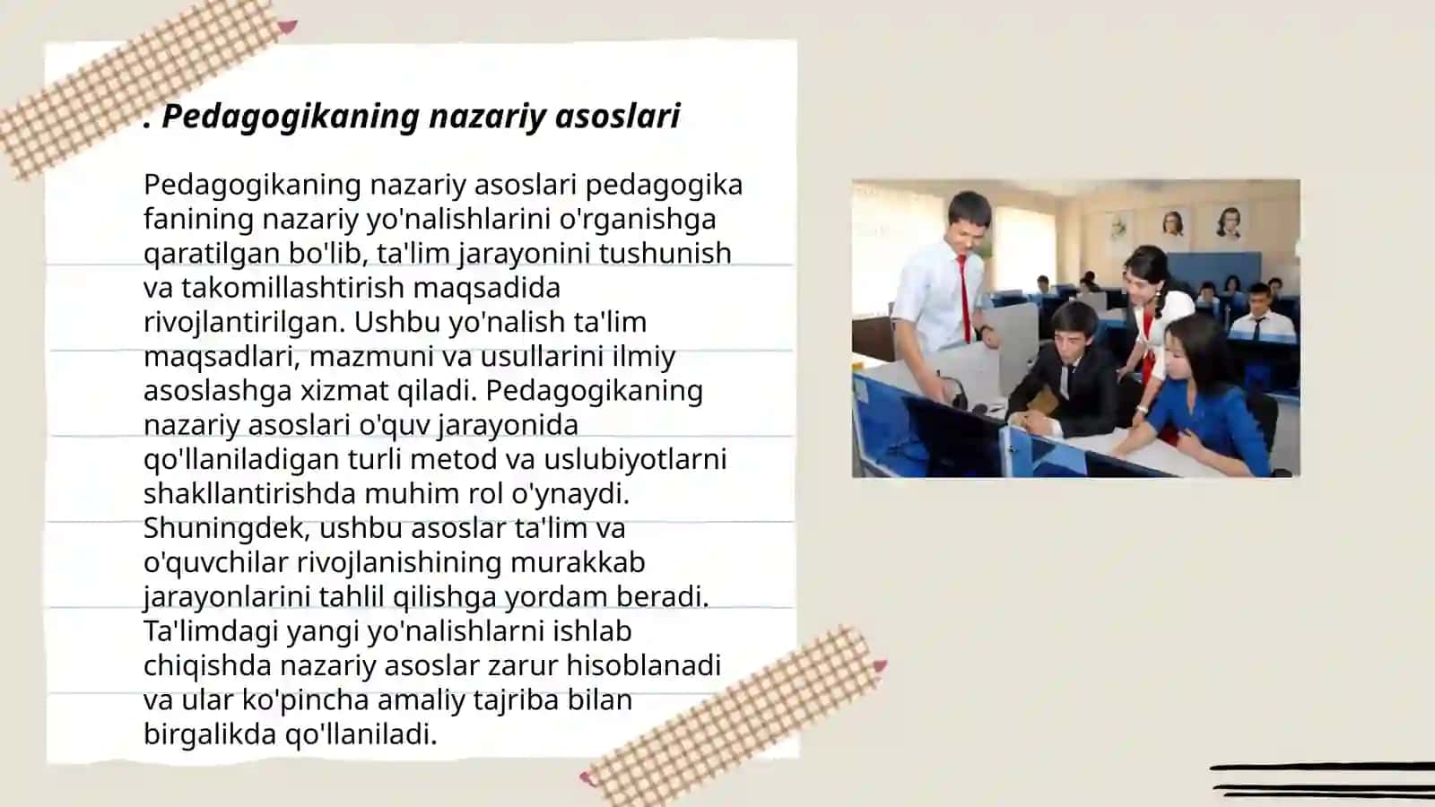 Pedagogika (qo‘shimcha tarbiya fani o‘qituvchisi) 3