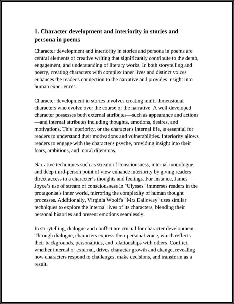 Creative Story or Poem Composition 3