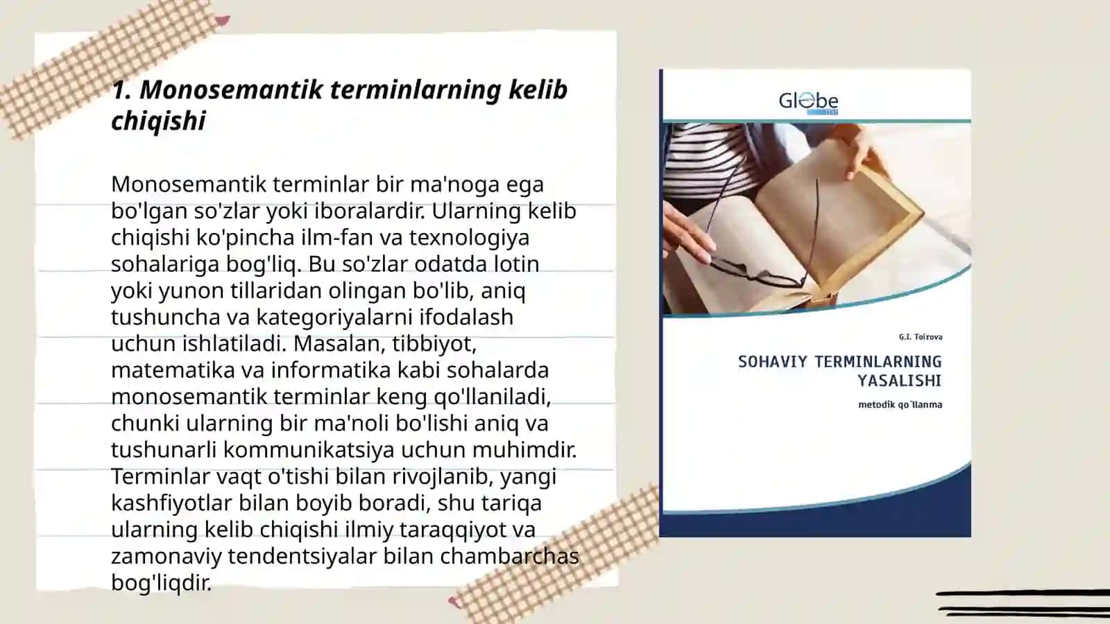 Termenlarning monosemantik xarakteri 3