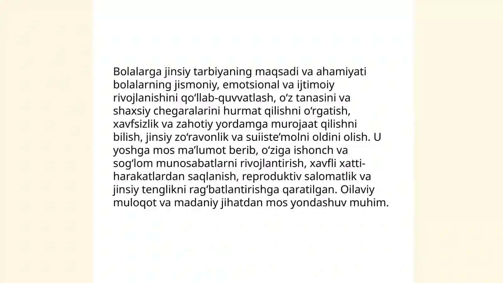 Bolalarning jinsiy tarbiyasi 3