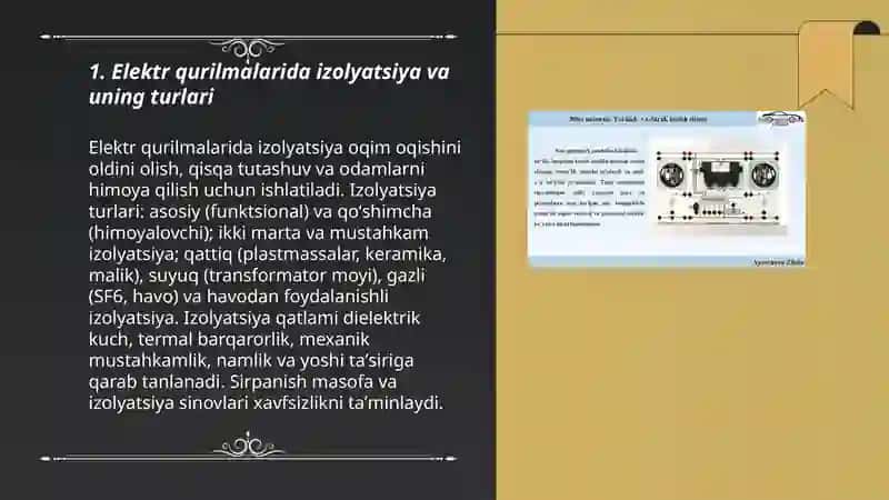 Elektr qurilmalardagi ximoya choralari 3