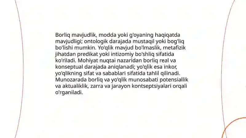 Borliq falsafasi 3