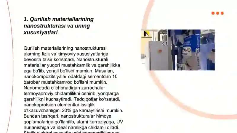 Qurilish materiallari nano, mikro, makrostruktura 3