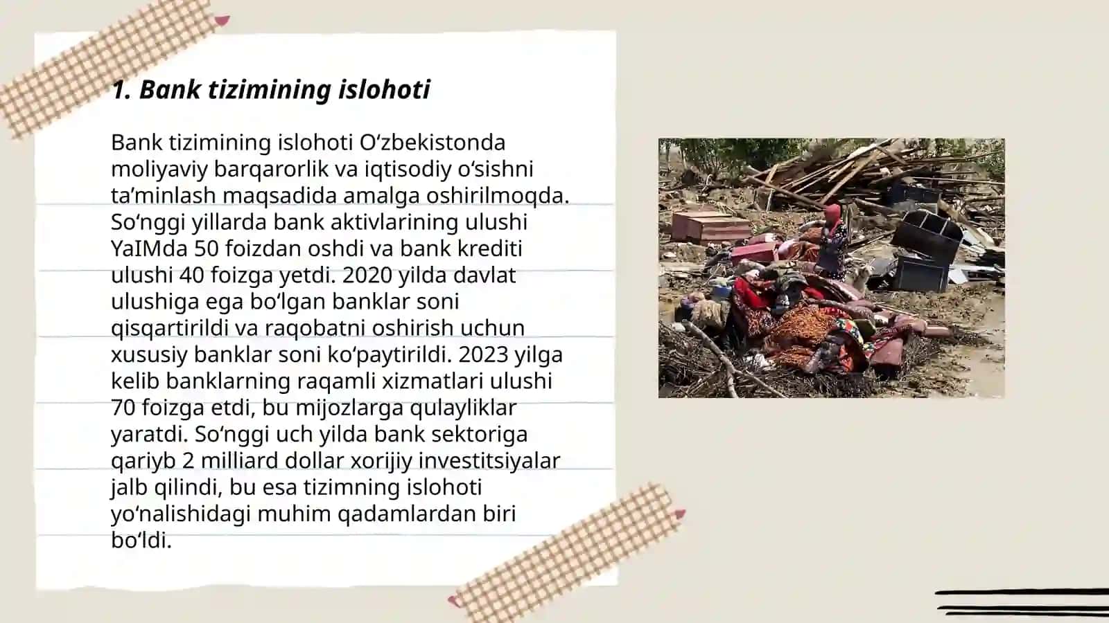 Òzbekistonning hozirgi kundagi moliyaviy xolati 3