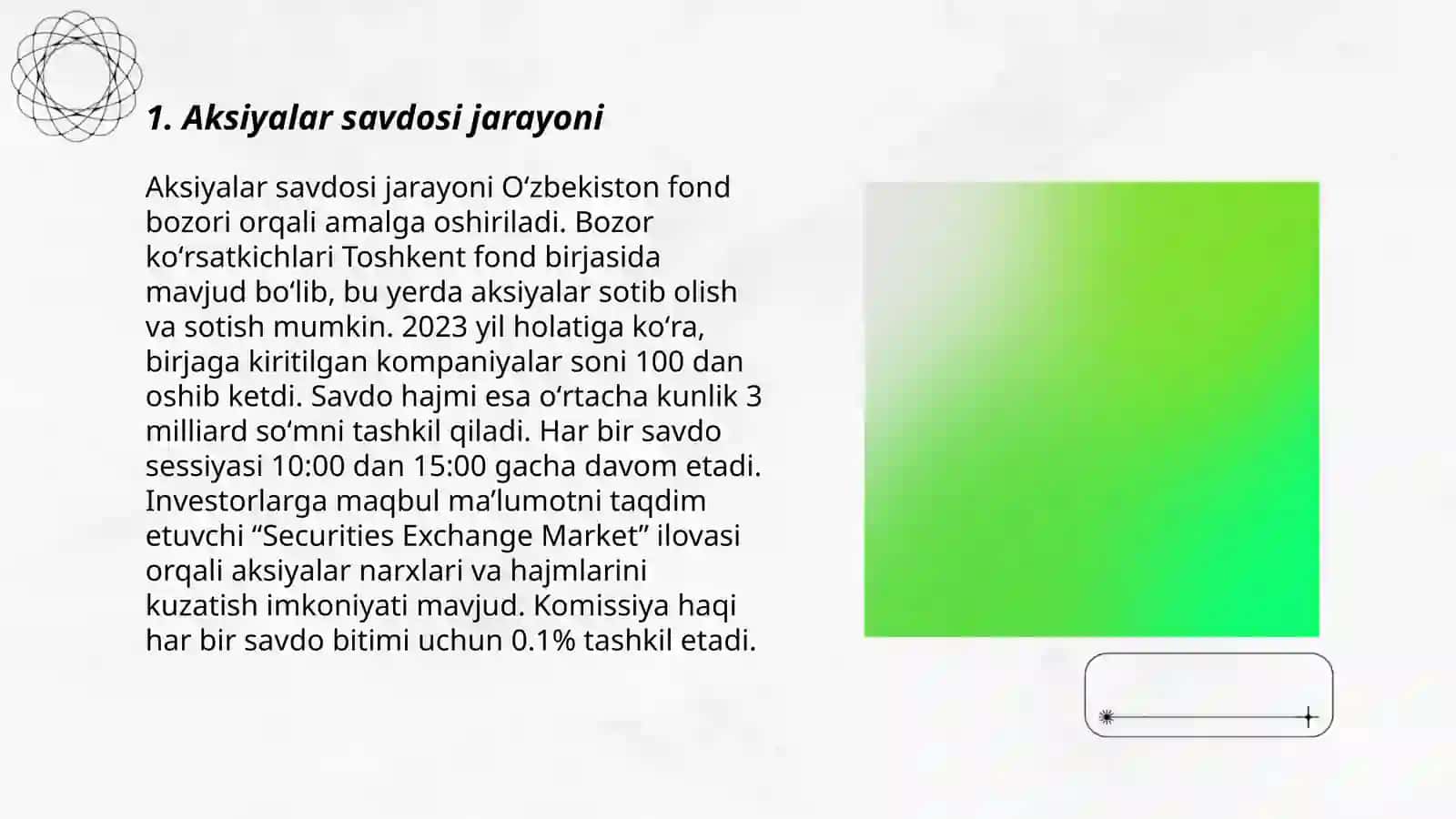 Qimmatli qog'ozlar bozorida savdo jarayonlari 3