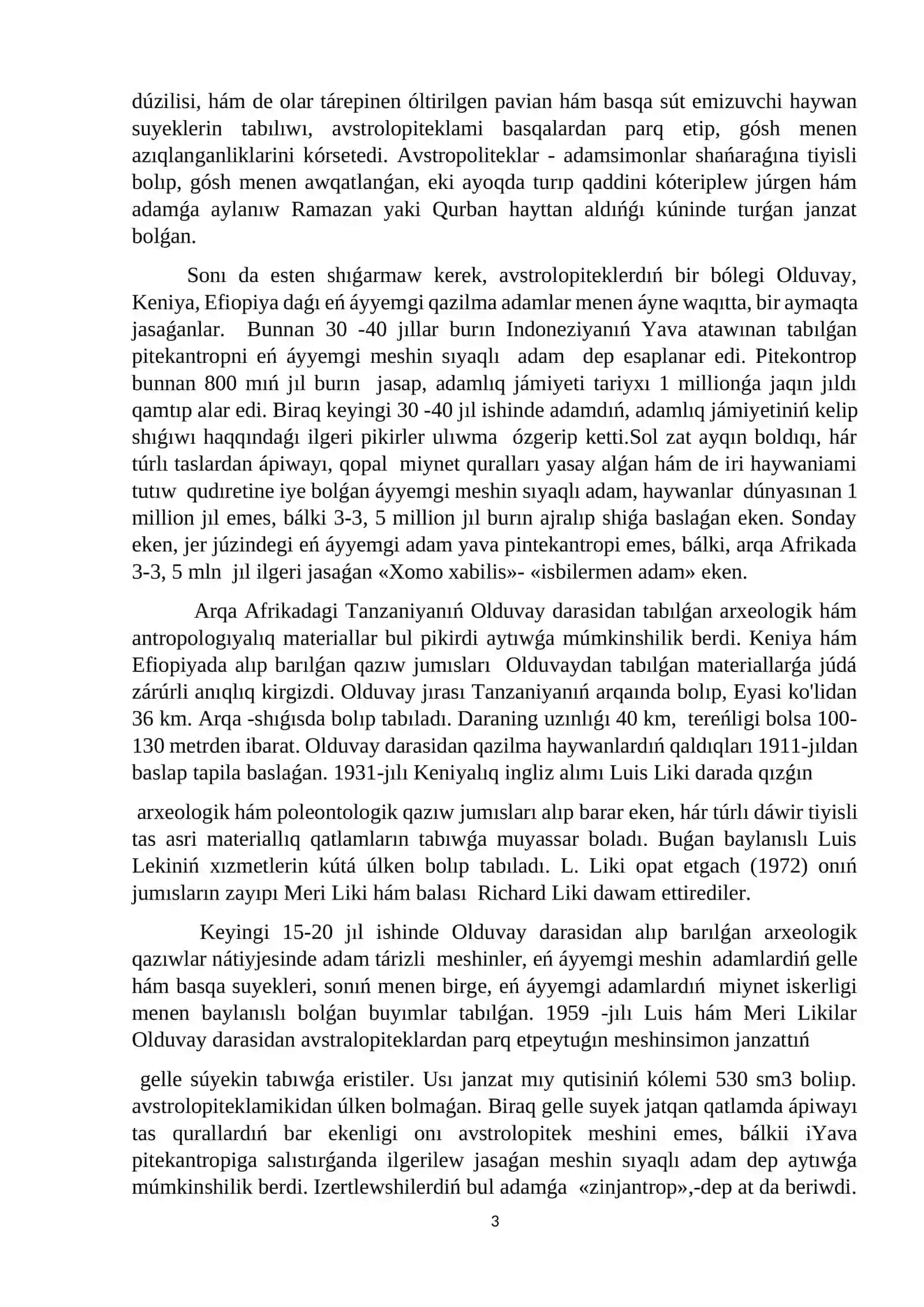 Avstralopiteklerdiń miynet iskerligi hám jasaw tárizi 3