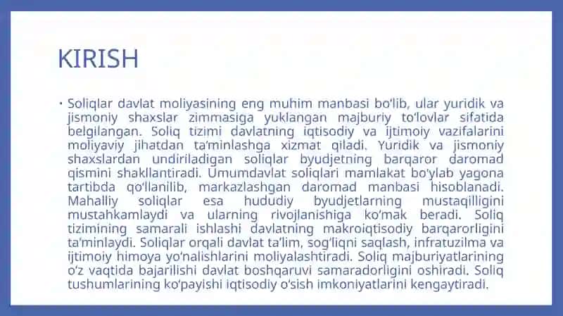 Umumdavlat soliqlarning iqtisodiy ahamiyati 3