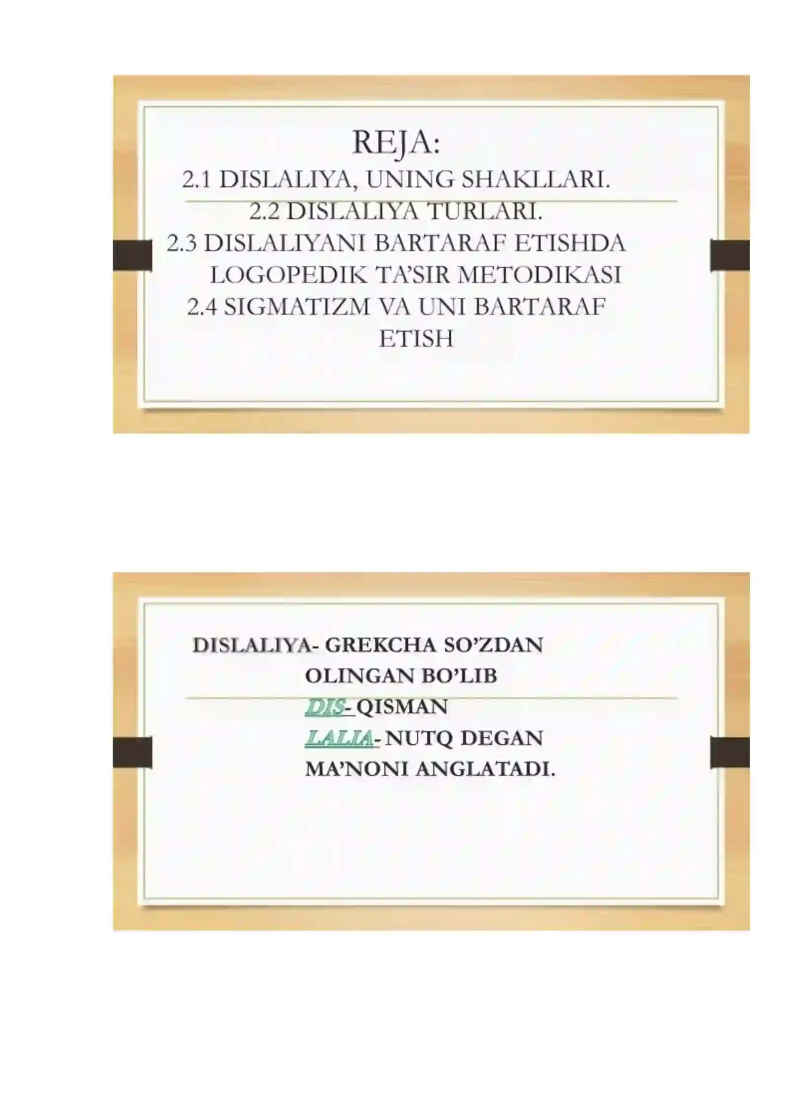 Dislaliyada olib boriladigan korreksion ishlar 3