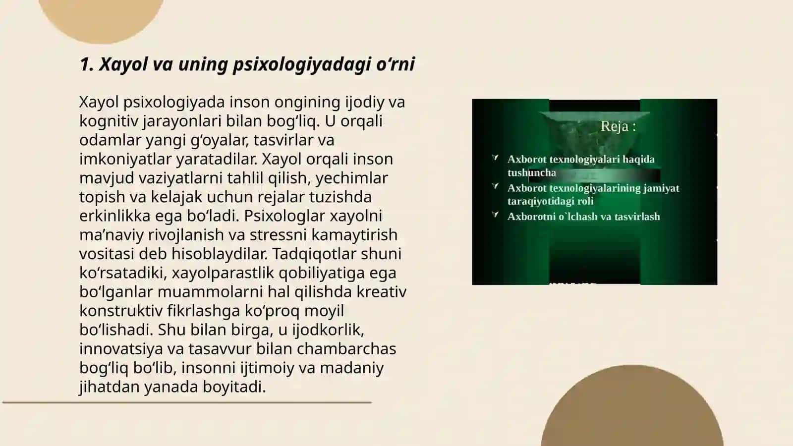 Xayol haqida tushuncha 3