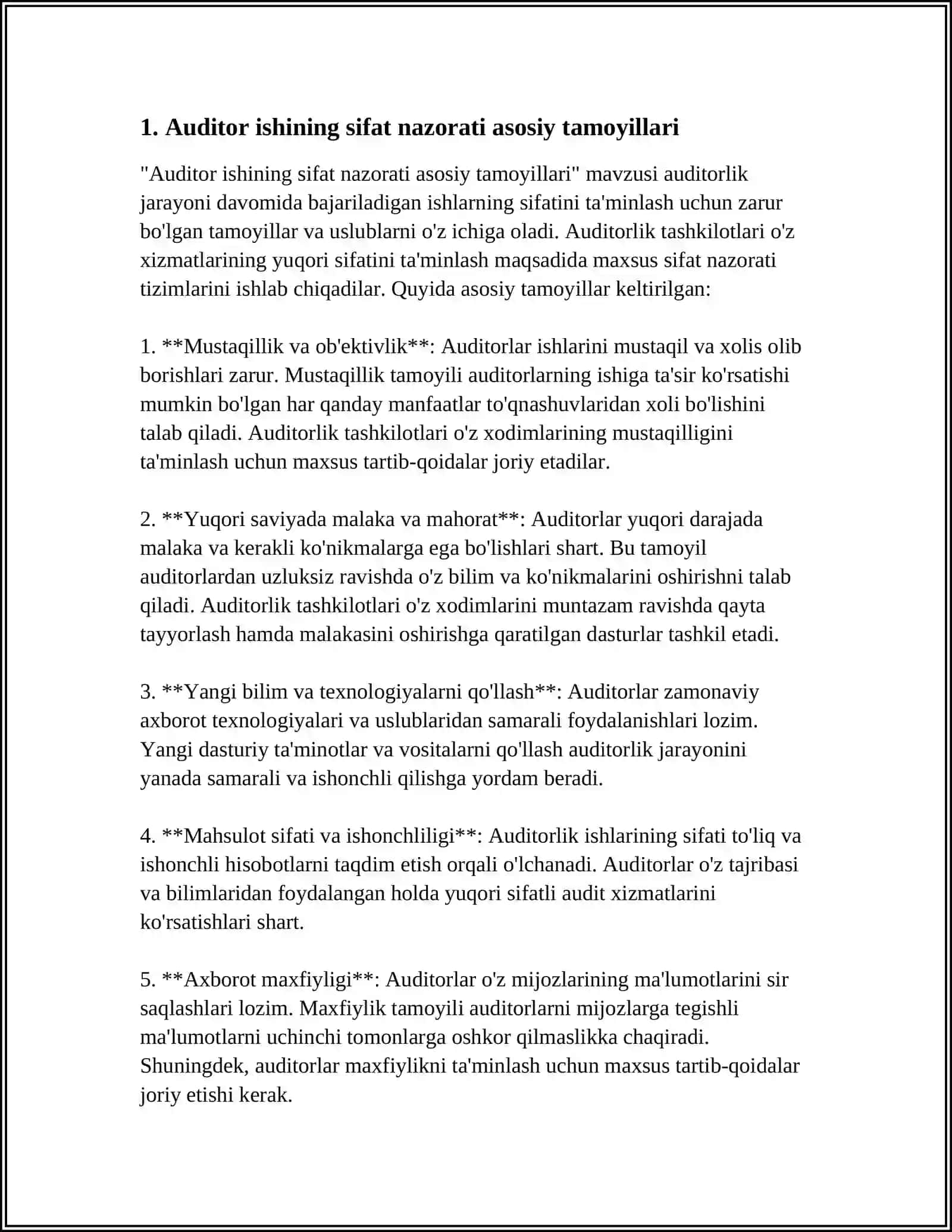 AUDITOR ISH SIFATINI NAZORAT QILISH TARTIBI 3