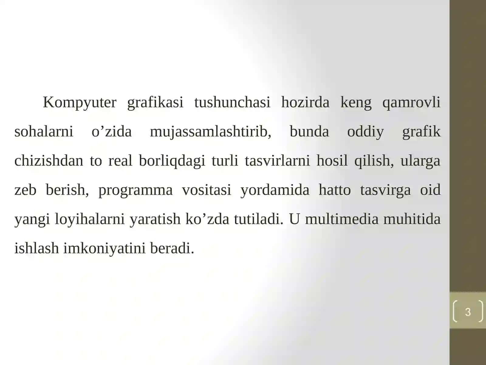 Kompyutergrafikasi 3