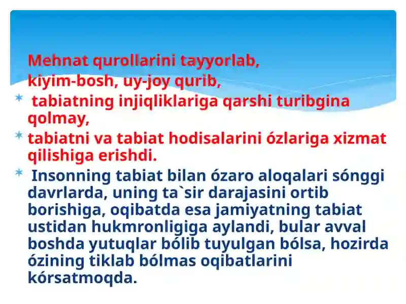 TABIATDAN FOYDALANISHNING TARIXI 3