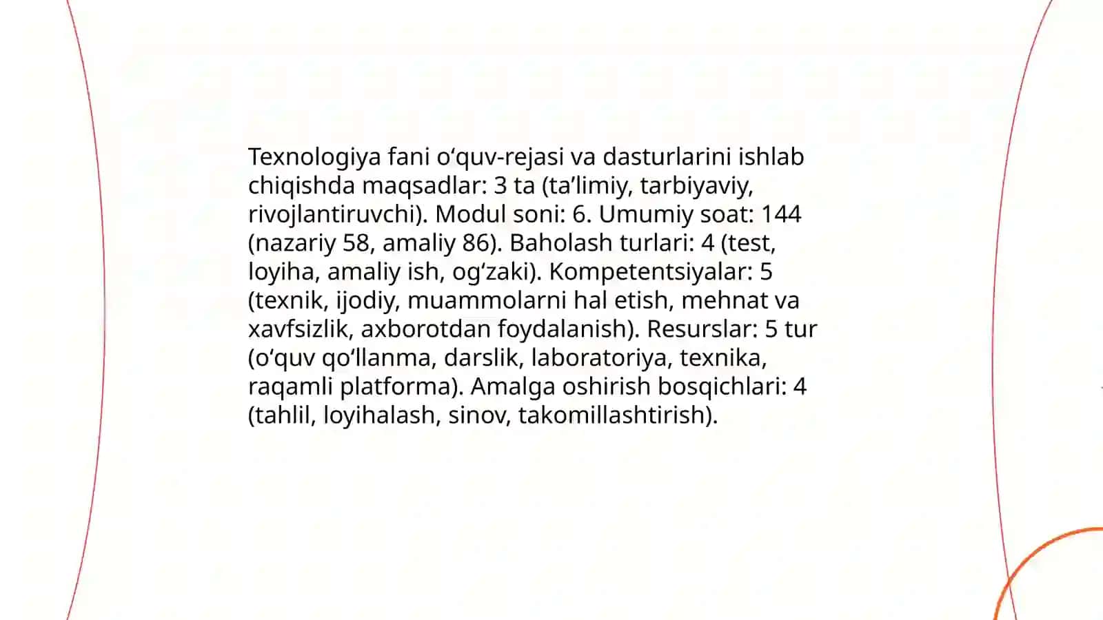 Texnologiya va uni oʻqitish metodikasi 3